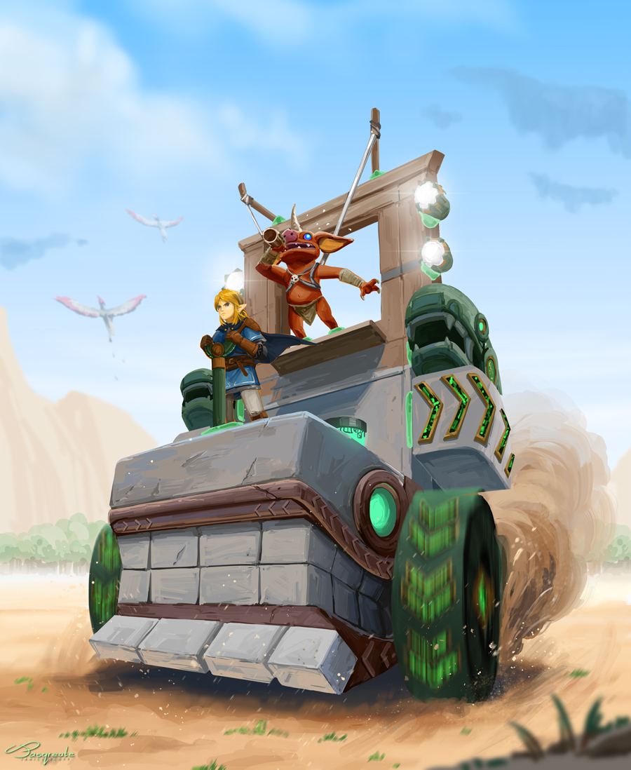 1boy, 1other, armor, bird, blonde_hair, blue_cape, blue_cloak, blue_eyes