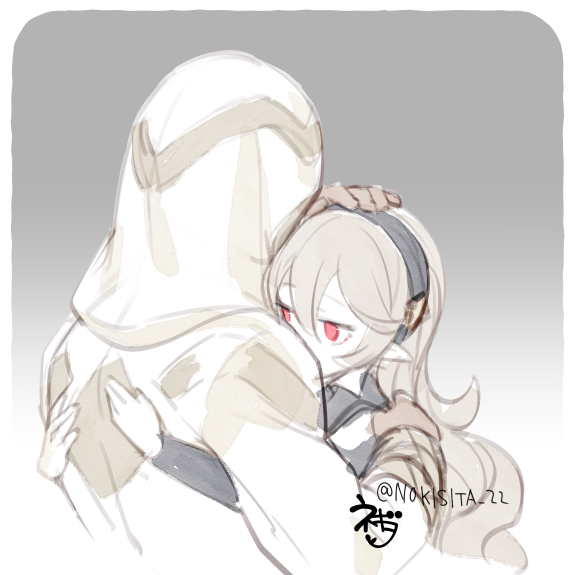 1boy, 1girl, cloak, corrin_(female)_(fire_emblem), corrin_(fire_emblem), couple, fire_emblem, fire_emblem_fates