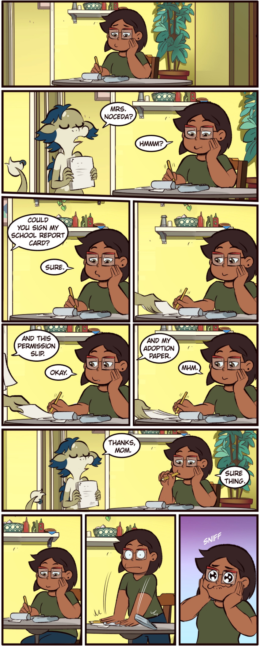 absurdres, camila_noceda_(the_owl_house), highres, moringmark, non-web_source, speech_bubble, the_owl_house, vee_(the_owl_house)