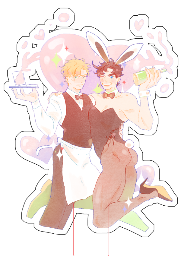 animal_ears, apron, battle_tendency, blue_eyes, bottle, bow, bowtie, crossdressing