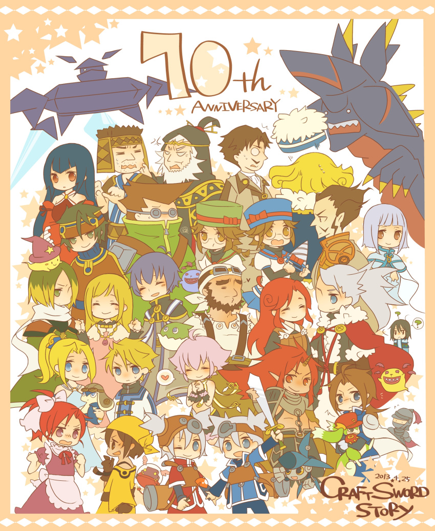0193-coco, 6+boys, 6+girls, black_hair, blonde_hair, blue_eyes, bron, character_request