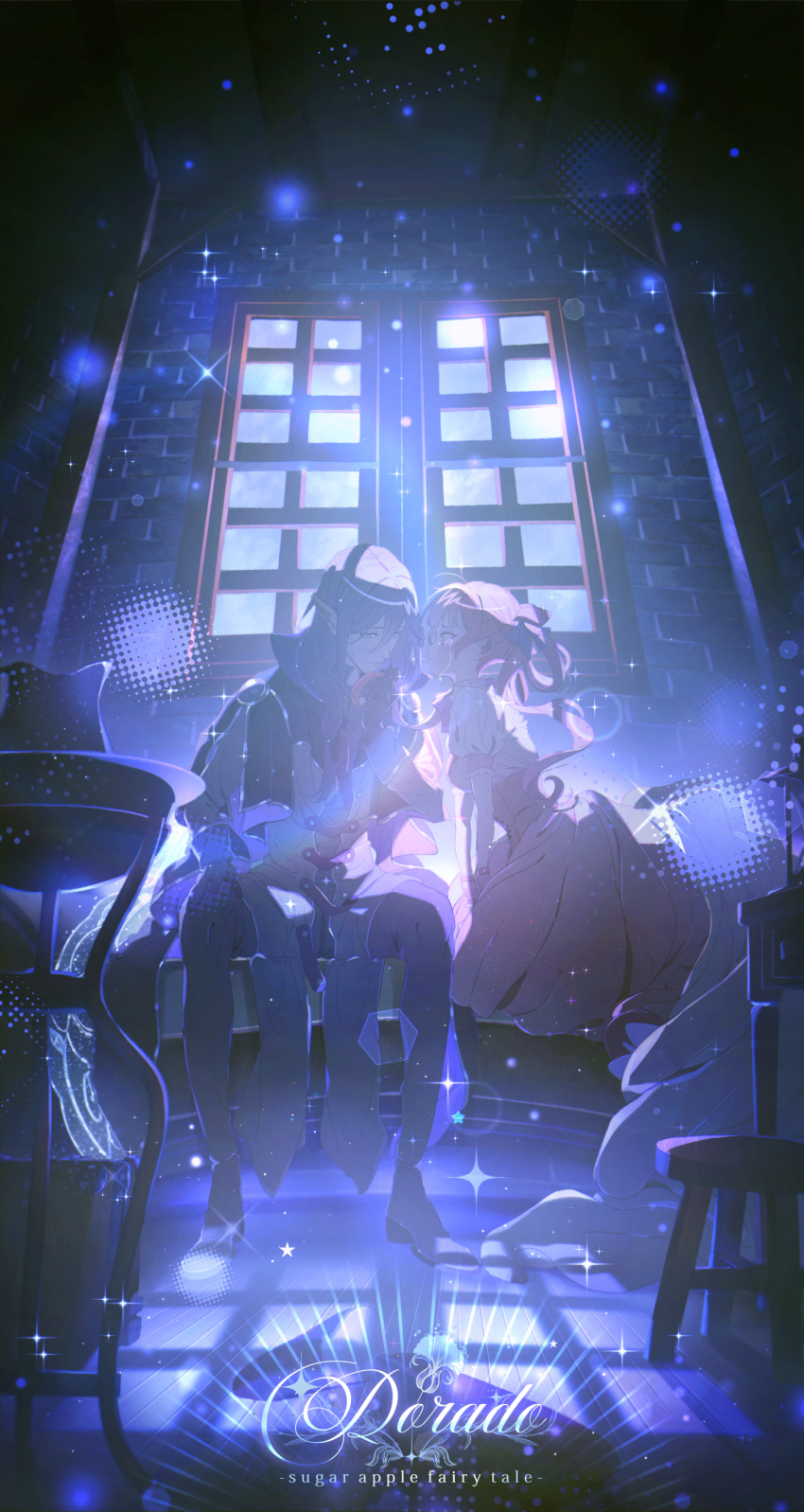 1boy, 1girl, absurdres, ann_halford, brown_eyes, brown_hair, crying, crying_with_eyes_open