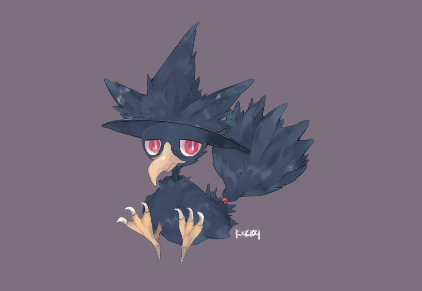 animal_focus, artist_name, bird, bright_pupils, claws, closed_mouth, commentary_request, full_body