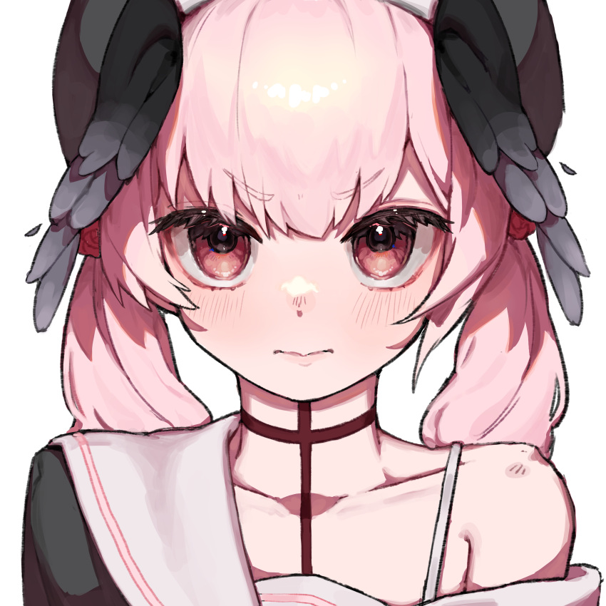 1girl, absurdres, bamyamsj, black_headwear, blue_archive, blush, closed_mouth, highres