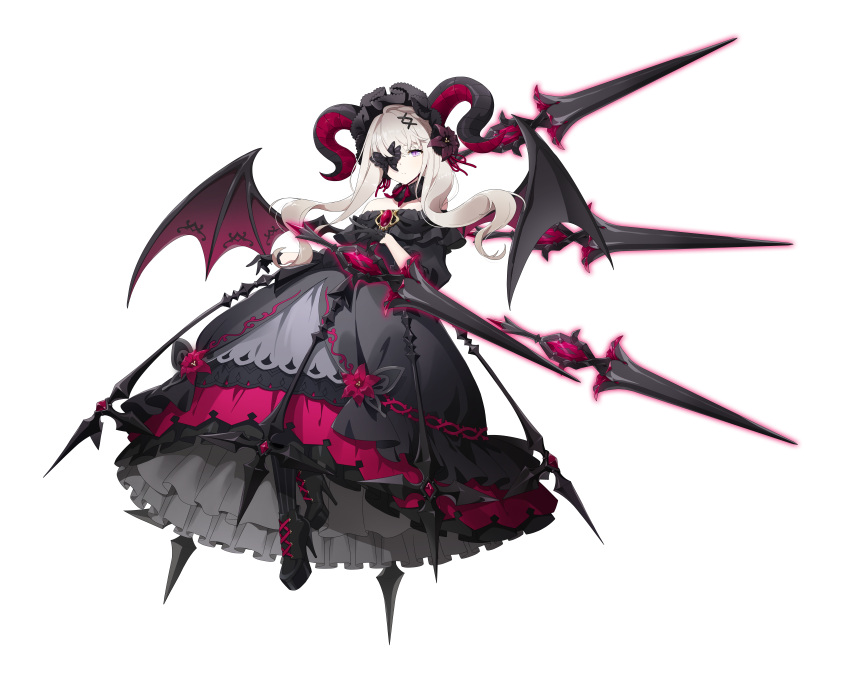 1girl, absurdres, artist_request, bat_wings, black_butterfly, black_dress, black_footwear, black_gloves