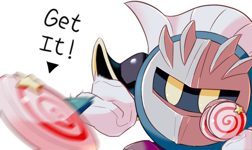 1boy, absurdres, armor, blue_skin, candy, cape, colored_skin, food