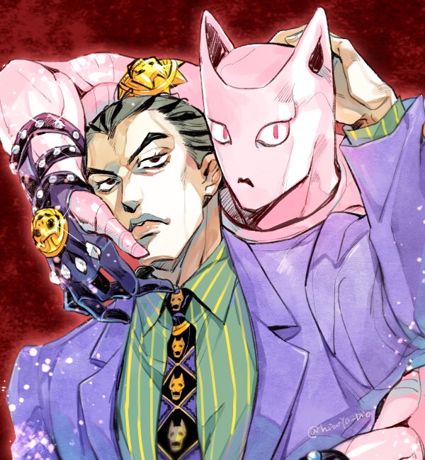 2boys, animal_ears, black_eyes, black_hair, cat_ears, diamond_wa_kudakenai, formal, grey_hair