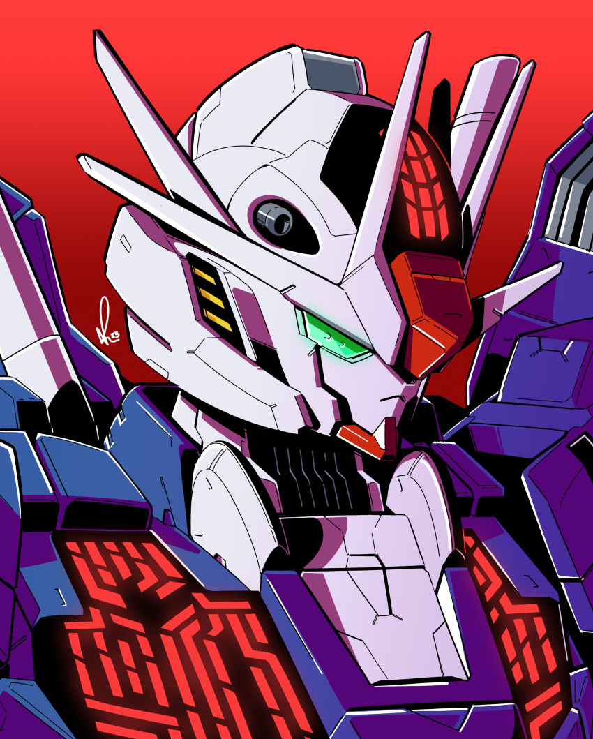 absurdres, alex_(apdoodles), green_eyes, gundam, gundam_aerial, gundam_aerial_rebuild, gundam_suisei_no_majo, highres