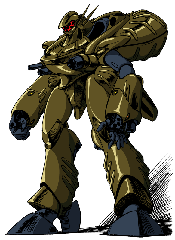 alien, macross, macross_plus, mecha, miyatake_kazutaka, official_art, power_armor, production_art