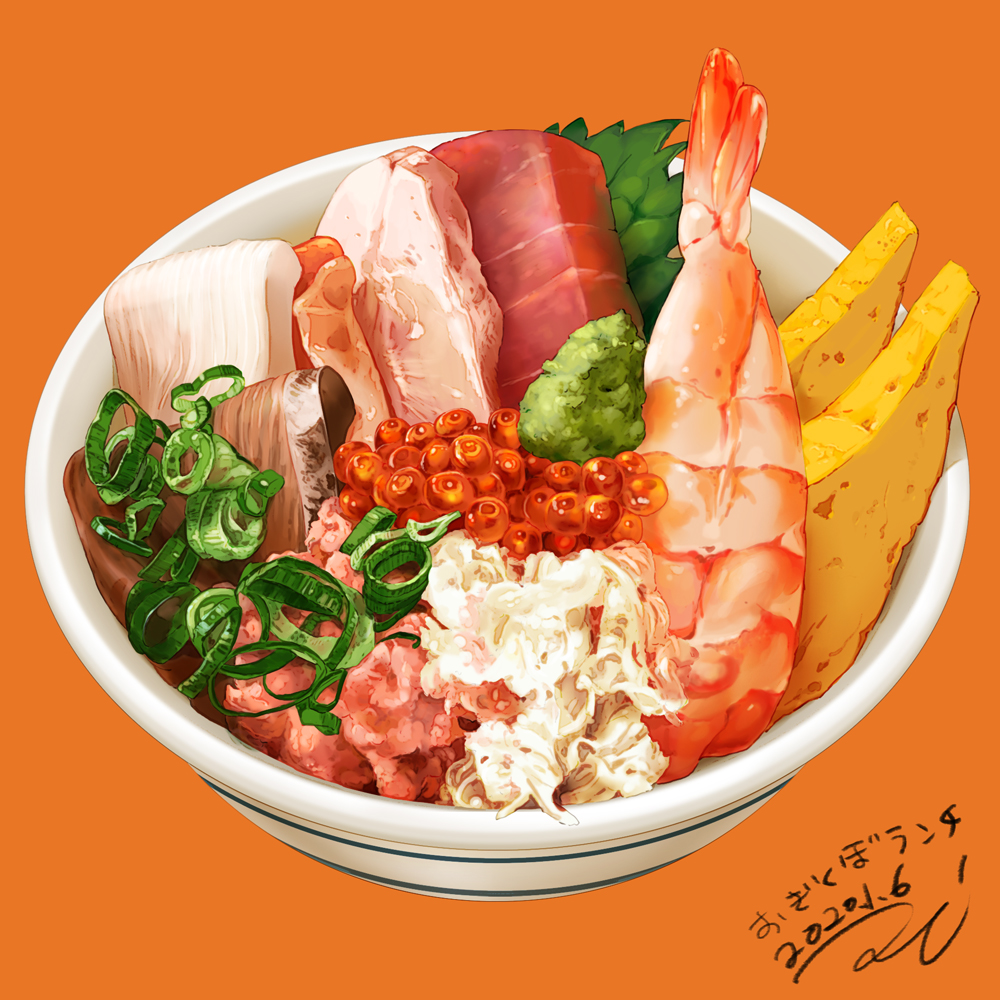 dated, donburi, food, food_focus, food_request, kaisendon, miwa_nagi, no_humans