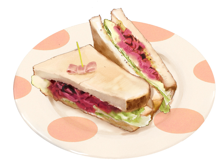 food, food_focus, hacotan_(hakoniworks), highres, lettuce, no_humans, original, plate