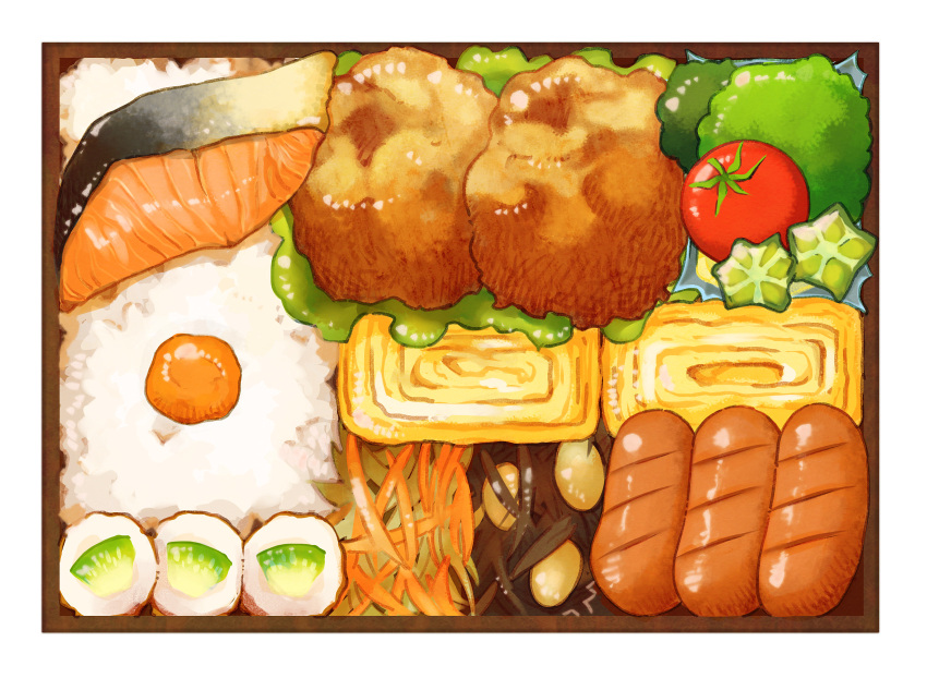 food, food_focus, food_request, fried_egg, highres, hot_dog, lettuce, no_humans