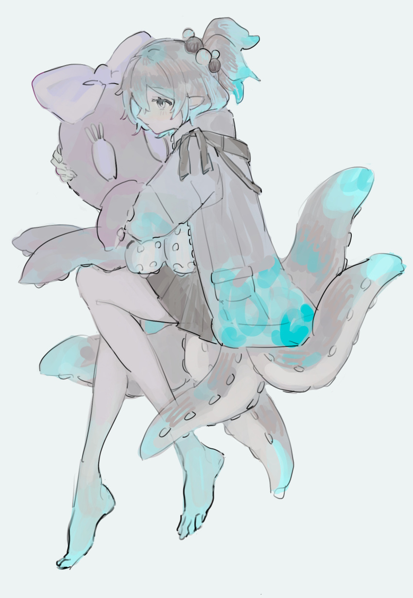 1girl, absurdres, aqua_hair, arknights, highres, jacket, kirara_(arknights), mi_(mituki_wandoro)