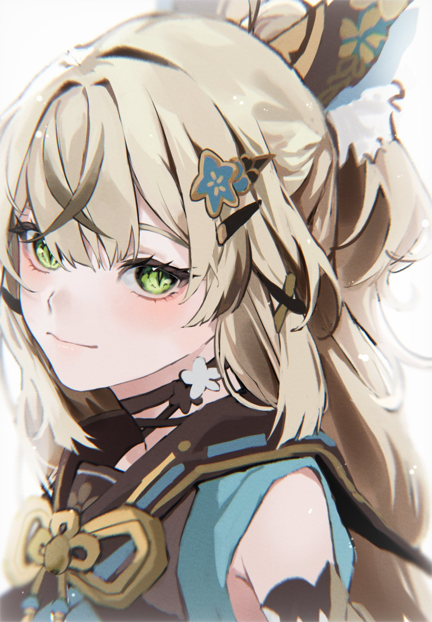 1girl, animal_ear_fluff, animal_ears, black_choker, blush, cat_ears, cat_girl, choker