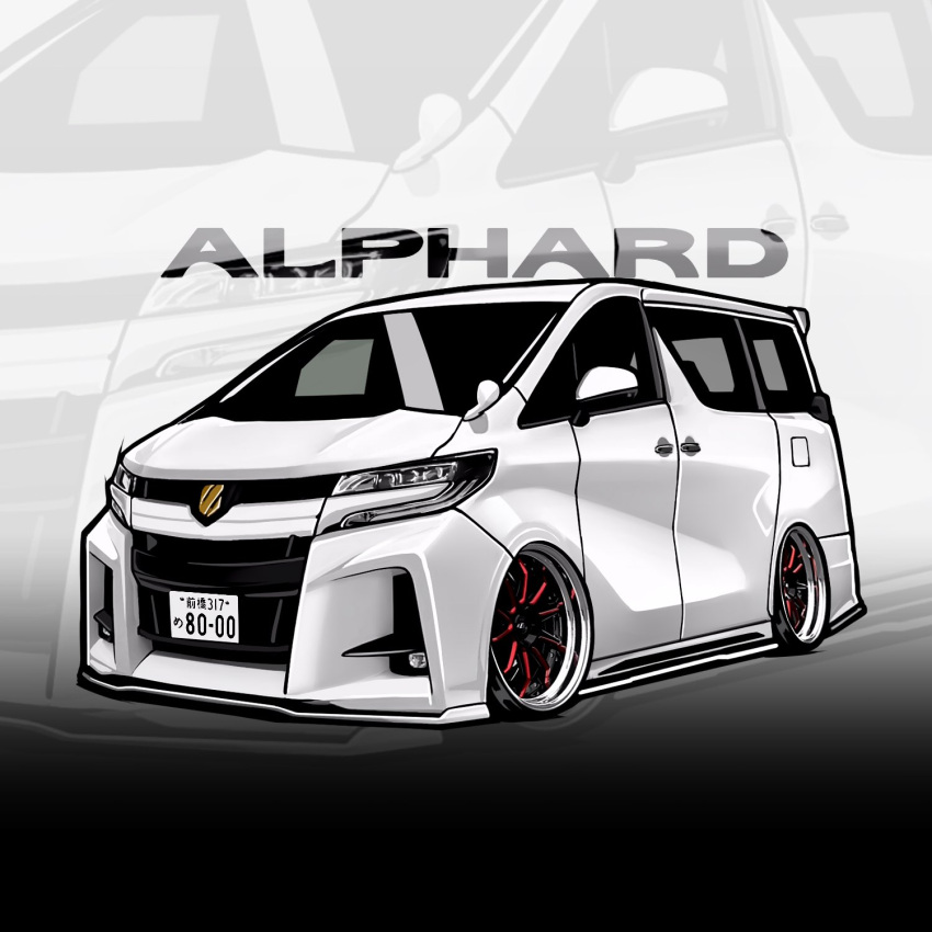 car, chibi, chris_ilst, commission, highres, license_plate, motor_vehicle, no_humans