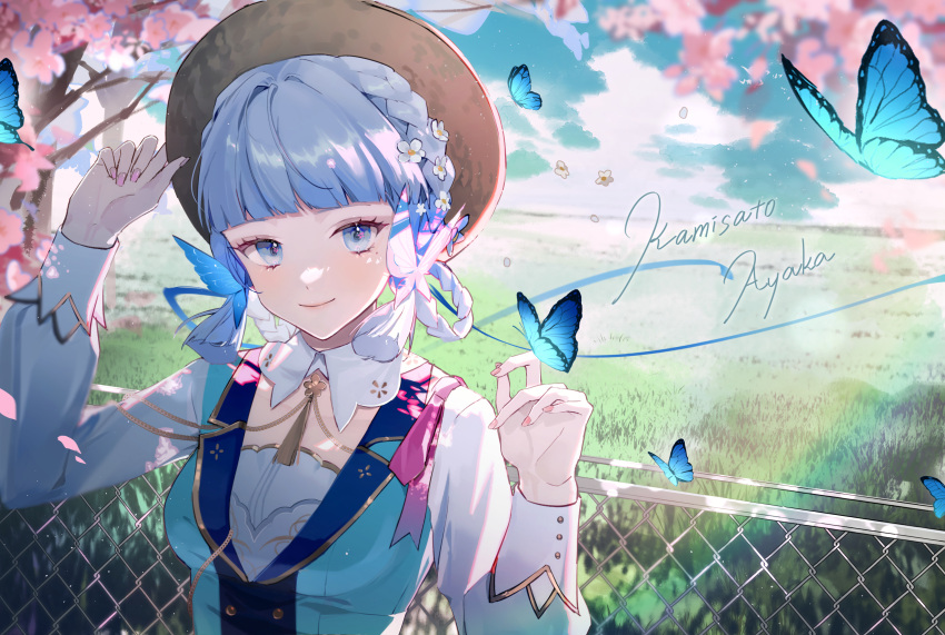 1girl, absurdres, artue, blue_eyes, blue_hair, blunt_bangs, blunt_tresses, braid