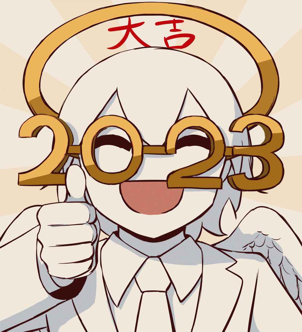 1boy, 2023, angel, angel_wings, animated, animated_gif, avogado6, business_suit