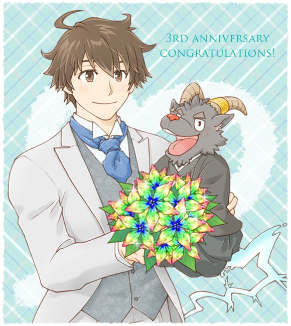 2boys, bad_id, bad_twitter_id, border, brown_eyes, brown_hair, closed_mouth, collared_shirt