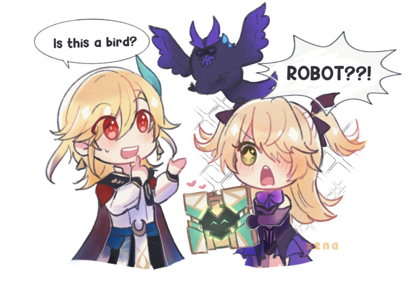 1girl, bare_shoulders, bat_ornament, bird, black_ribbon, blonde_hair, blush, bodystocking