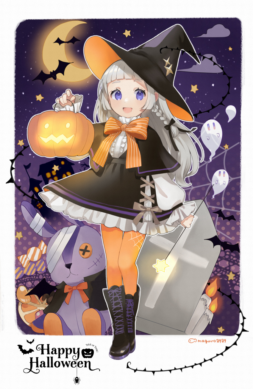 1girl, a.i._voice, alternate_costume, bat_(animal), binchou_maguro, black_bow, black_capelet, black_dress