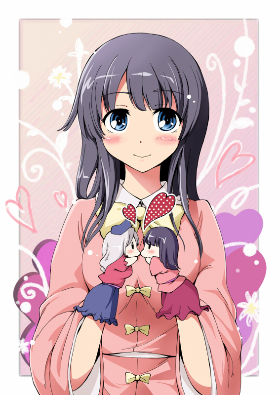 blush, doll, fuyutarou, heart, houraisan_kaguya, kiss, matyinging, touhou