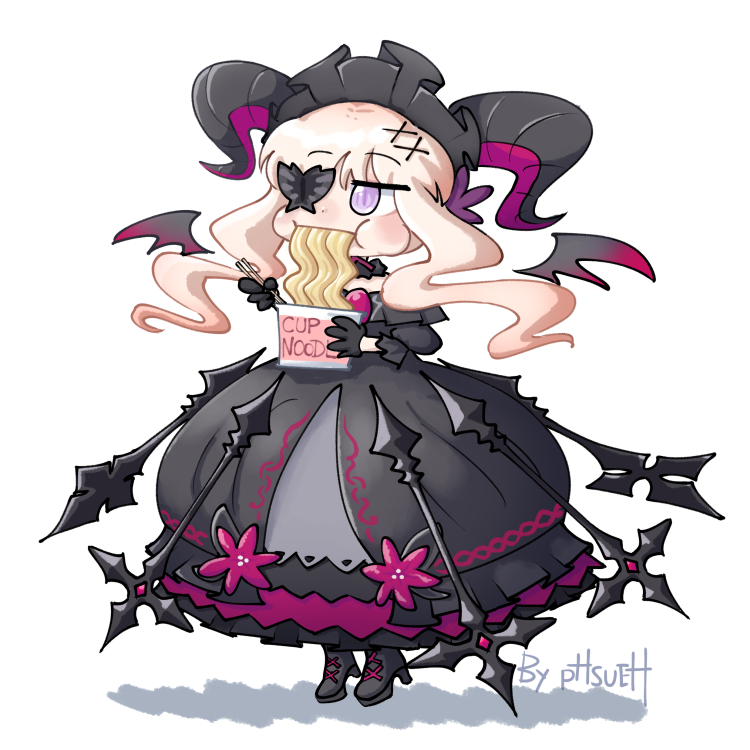 1girl, bat_wings, black_butterfly, black_dress, black_footwear, black_gloves, brooch, bug