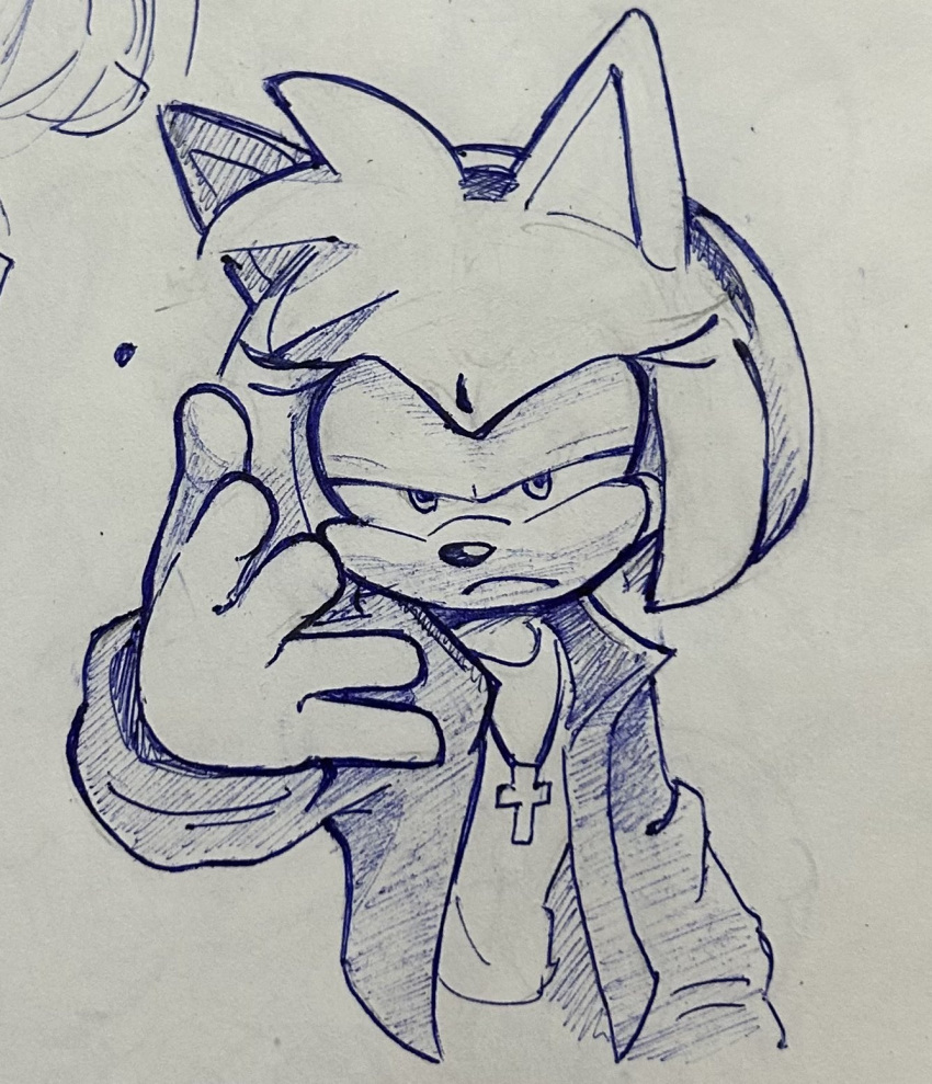 1girl, alternate_costume, amy_rose, animal_ears, animal_nose, closed_mouth, commentary, cooki_bob