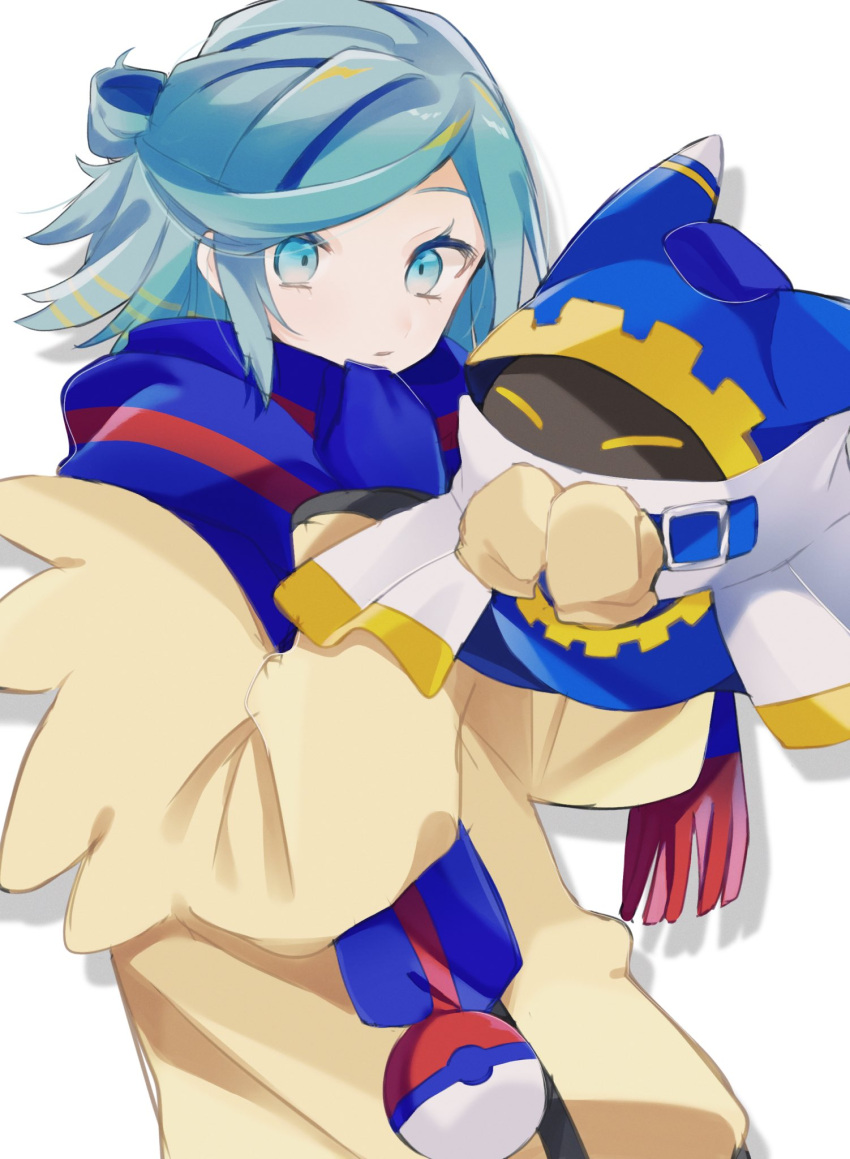 2boys, blue_eyes, blue_gloves, closed_eyes, disembodied_limb, gloves, grusha_(pokemon), highres