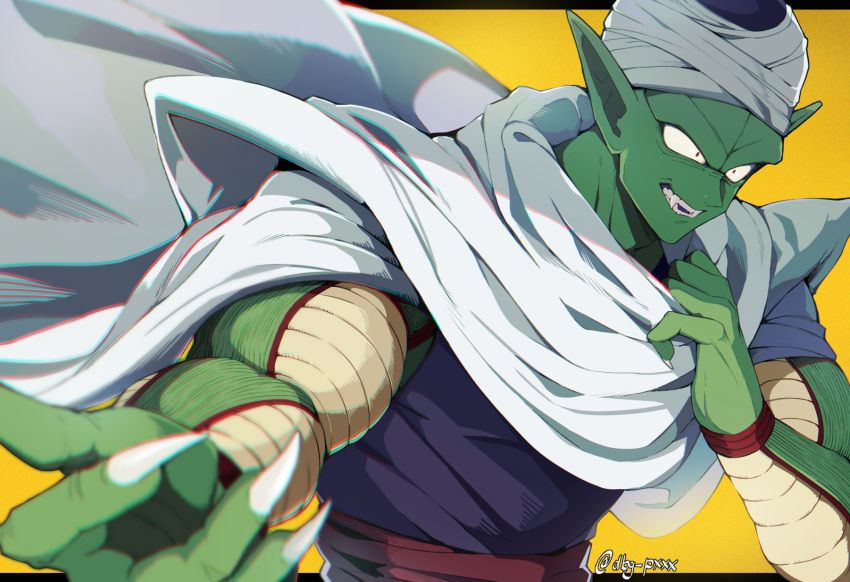 1boy, armor, artist_name, bandages, bb_m0024, cape, claws, colored_skin