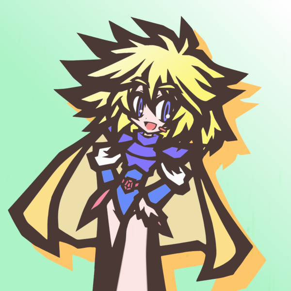 blonde_hair, cape, faye, final_fantasy, final_fantasy_mystic_quest, solo
