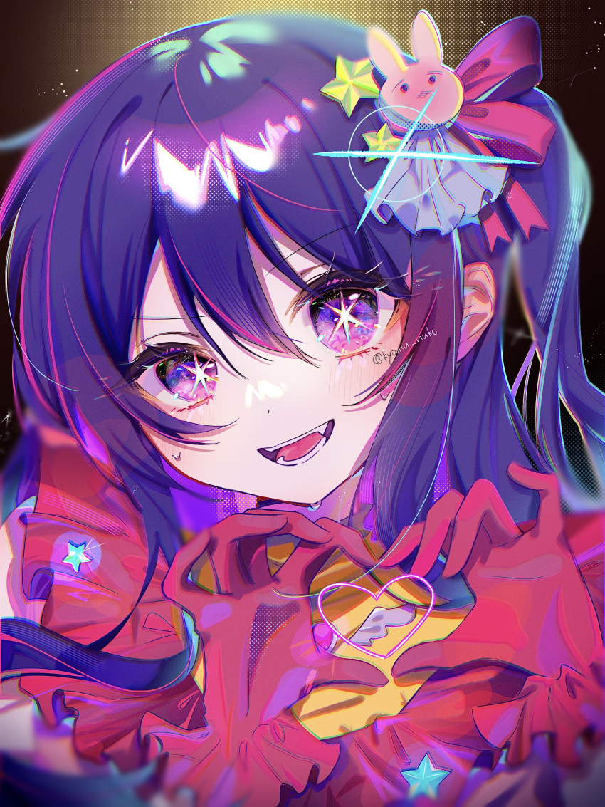 1girl, absurdres, blush, commentary_request, dress, frilled_dress, frills, gloves