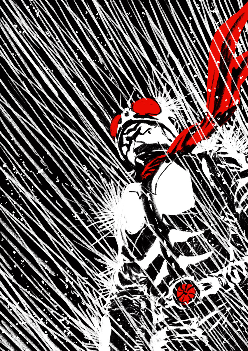 1boy, absurdres, helmet, highres, kamen_rider, kamen_rider_(1st_series), kamen_rider_1, male_focus