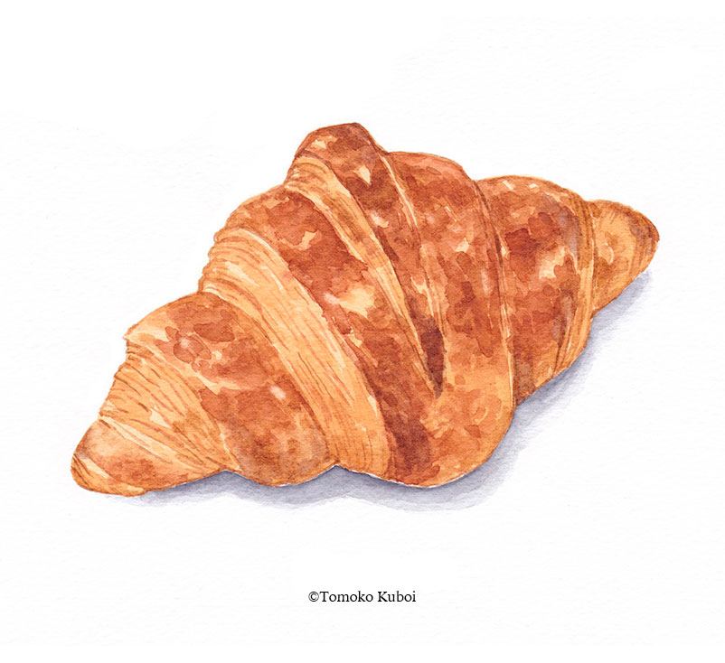 artist_name, bread, croissant, food, food_focus, kuboitomoko, no_humans, original