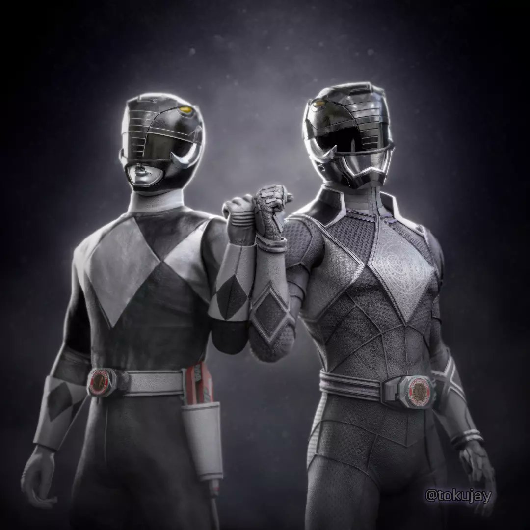 1boy, adam_park, armor, belt, black_bodysuit, black_ranger, bodysuit, gloves
