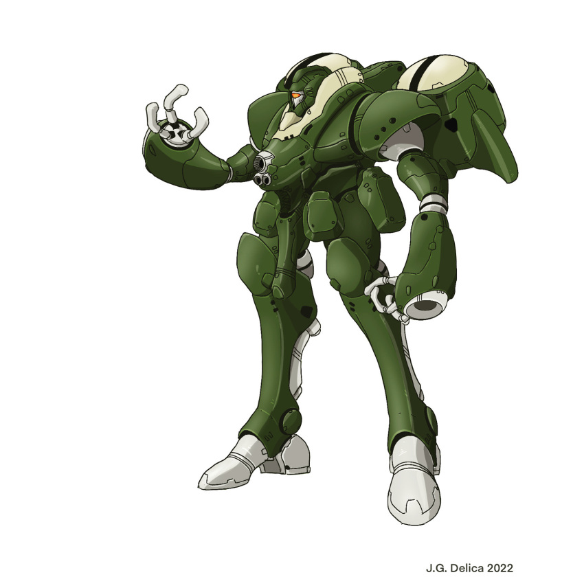 2022, alien, arm_cannon, atomicgenjin, chest_cannon, choujikuu_yousai_macross, dated, energy_cannon, english_commentary, fusion, gattai, highres, jetpack, macross, macross:_do_you_remember_love?, mecha, meltrandi, missile_pod, nousjadeul-ger, official_style, original, power_armor, queadluun-rau, redesign, robot, robotech, science_fiction, signature, solo, thrusters, weapon, white_background, zentradi