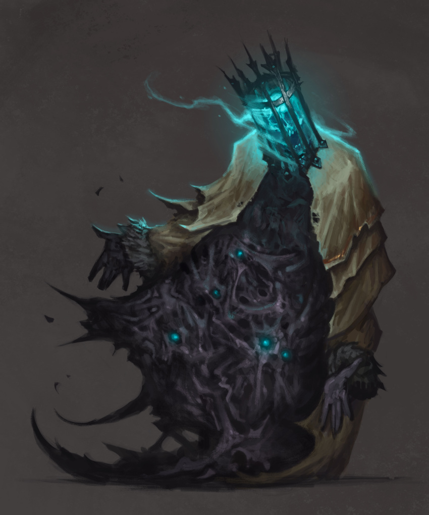 1other, absurdres, blue_eyes, cage, darkest_dungeon, diana_franco, extra_eyes, extra_faces