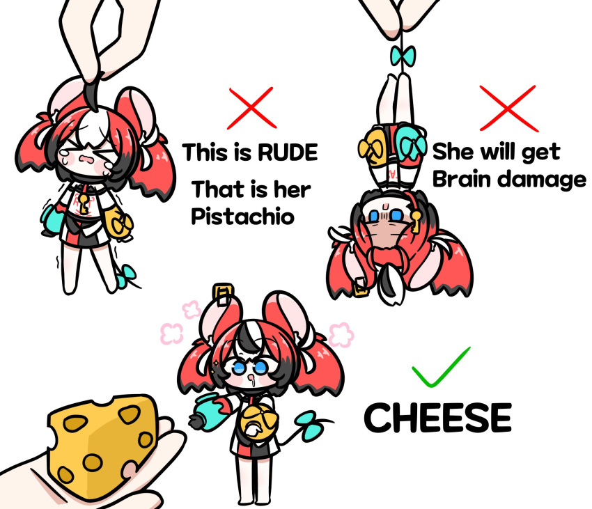 >_<, >o<, 1girl, animal_ears, bare_shoulders, black_gloves, black_hair, blue_eyes
