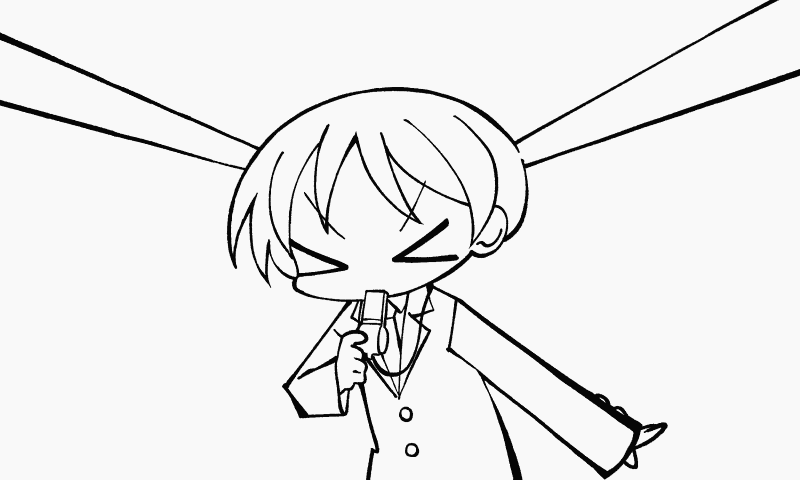 >_<, 1girl, animated, animated_gif, blazer, blowing_whistle, collared_shirt, commentary_request