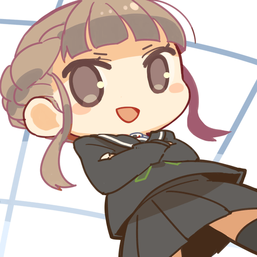 1girl, :d, chibi, euphoria_(clockup), looking_at_viewer, lowres, manaka_nemu, mota