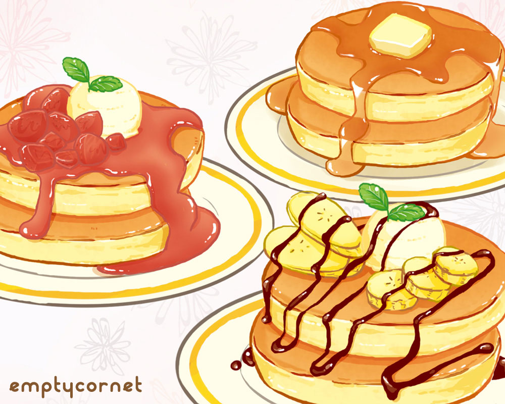 artist_name, banana, banana_slice, butter, chocolate_syrup, emptycornet, food, food_focus