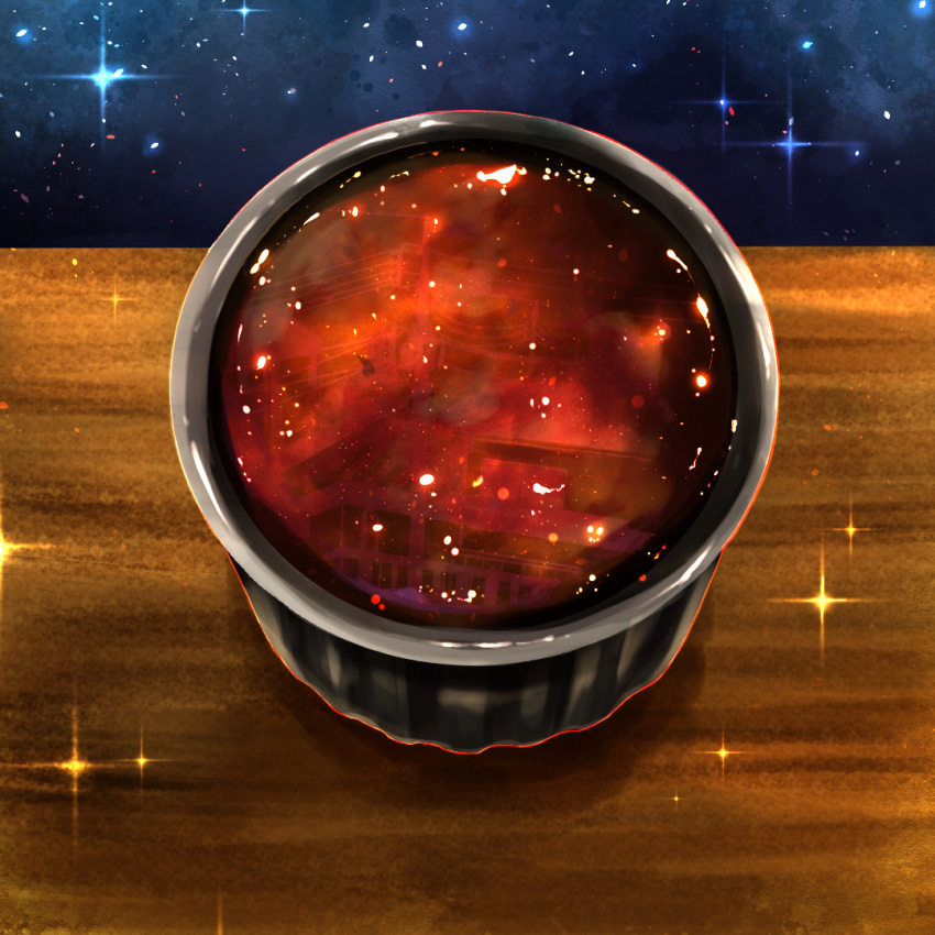 creme_brulee, food, food_focus, no_humans, original, outline, red_outline, shadow