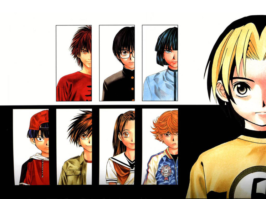 fujisaki_akari, fujiwara_no_sai, hikaru_no_go, kaga_tetsuo, mitani_yuki, shindou_hikaru, touya_akira, tsutsui_kimihiro, waya_yoshitaka