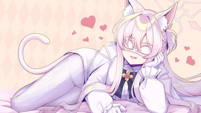 1girl, akira_(blue_archive), animal_ear_fluff, animal_ears, black_bow, black_bowtie, blue_archive, bow