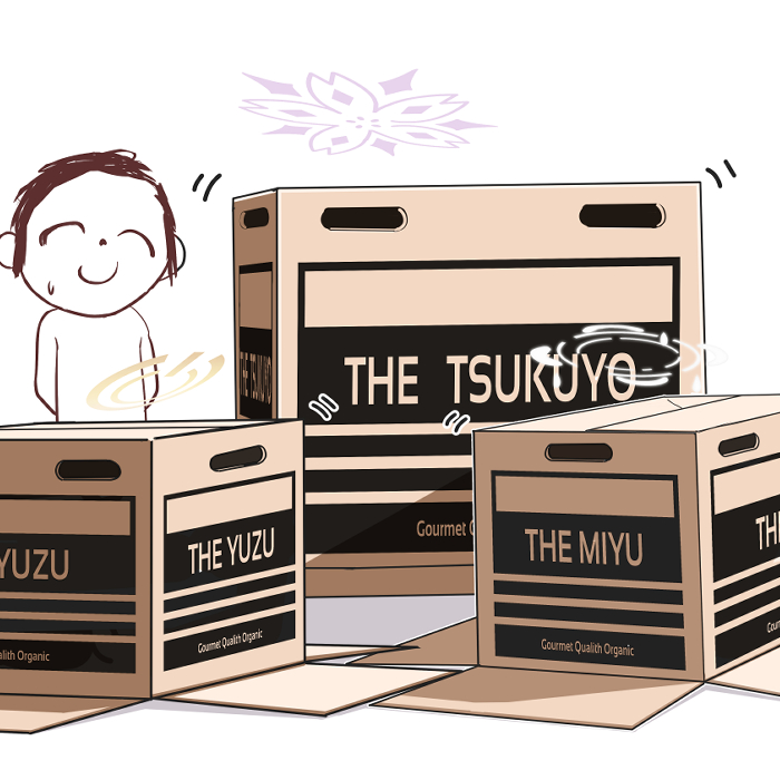 1boy, 3girls, arona's_sensei_doodle_(blue_archive), blue_archive, box, cardboard_box, character_name, commentary_request