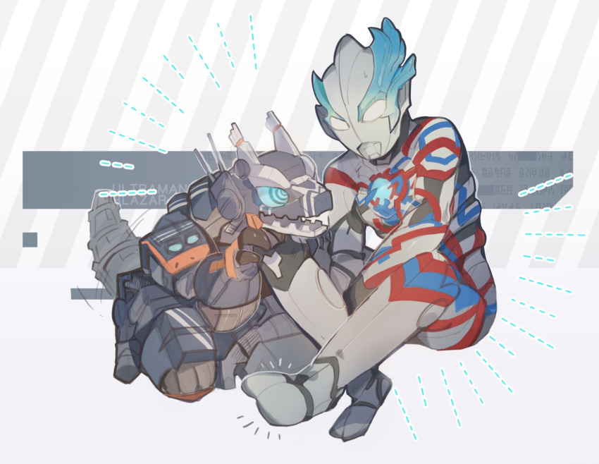 alien, color_timer, crystal, earth_garon, highres, robot, shiosaba_(gorilla2byte), tokusatsu