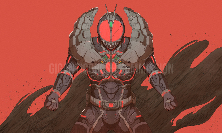1boy, absurdres, alternate_costume, antennae, armor, black_armor, black_bodysuit, bodysuit