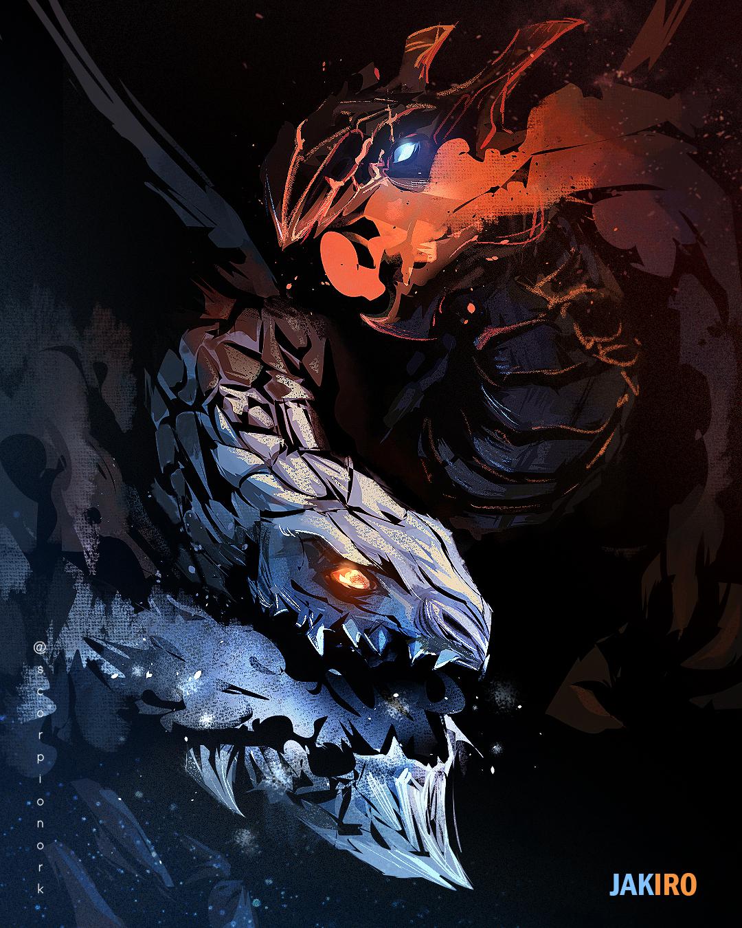 artist_name, black_background, blue_eyes, character_name, dota_(series), dragon, english_commentary, highres