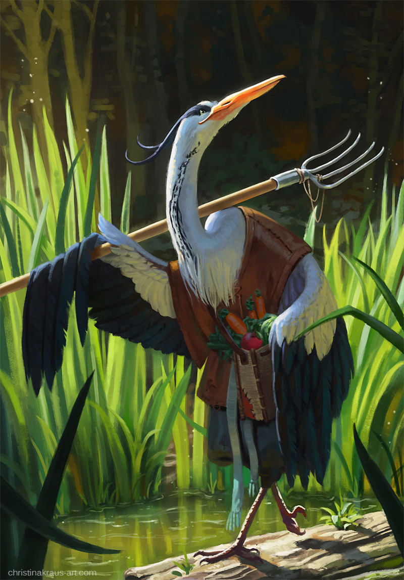 artist_name, brown_shirt, carrot, day, ebenherzart, feathered_wings, full_body, furry