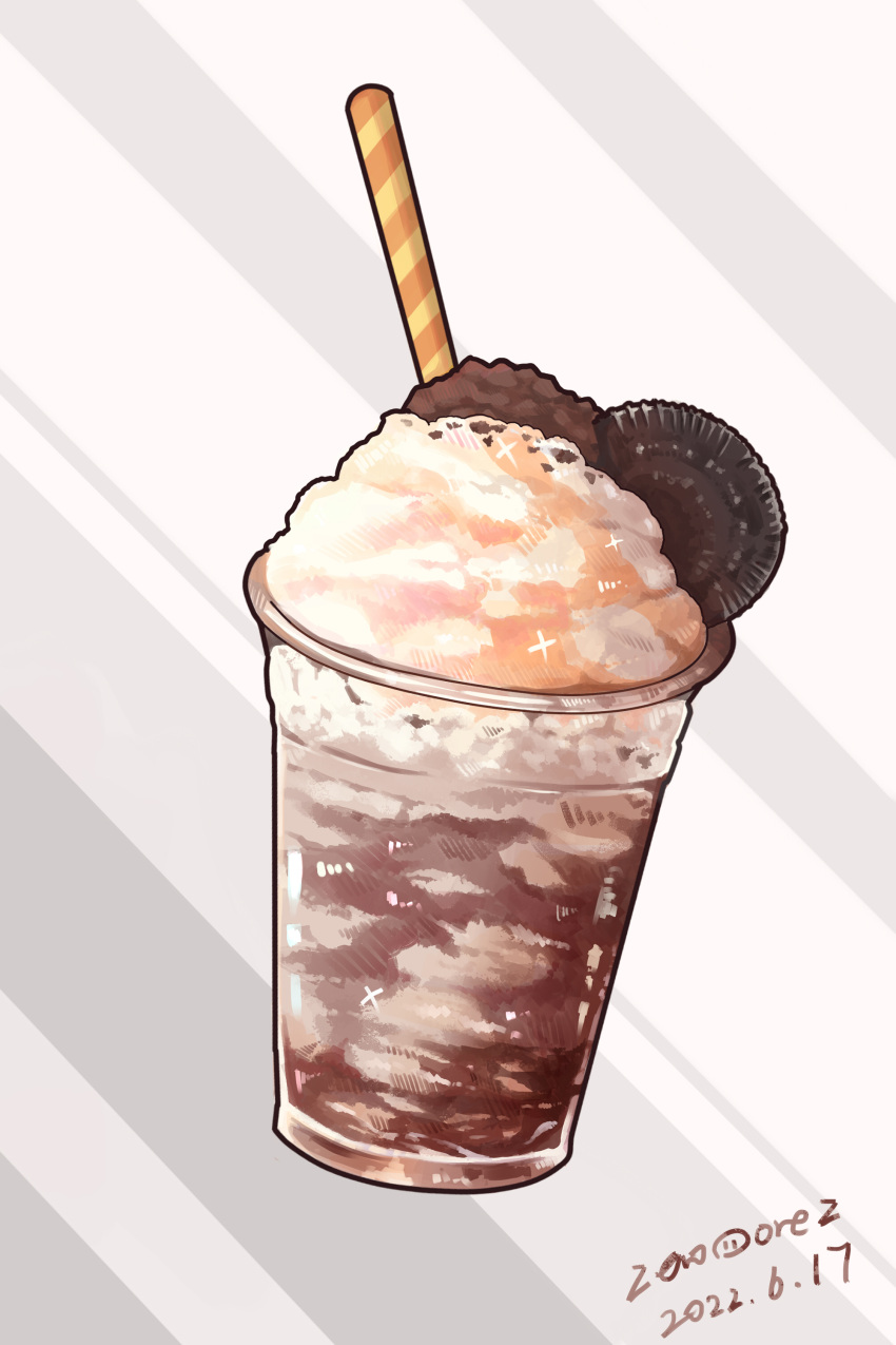 absurdres, commentary, cup, dated, disposable_cup, drink, drinking_straw, english_commentary