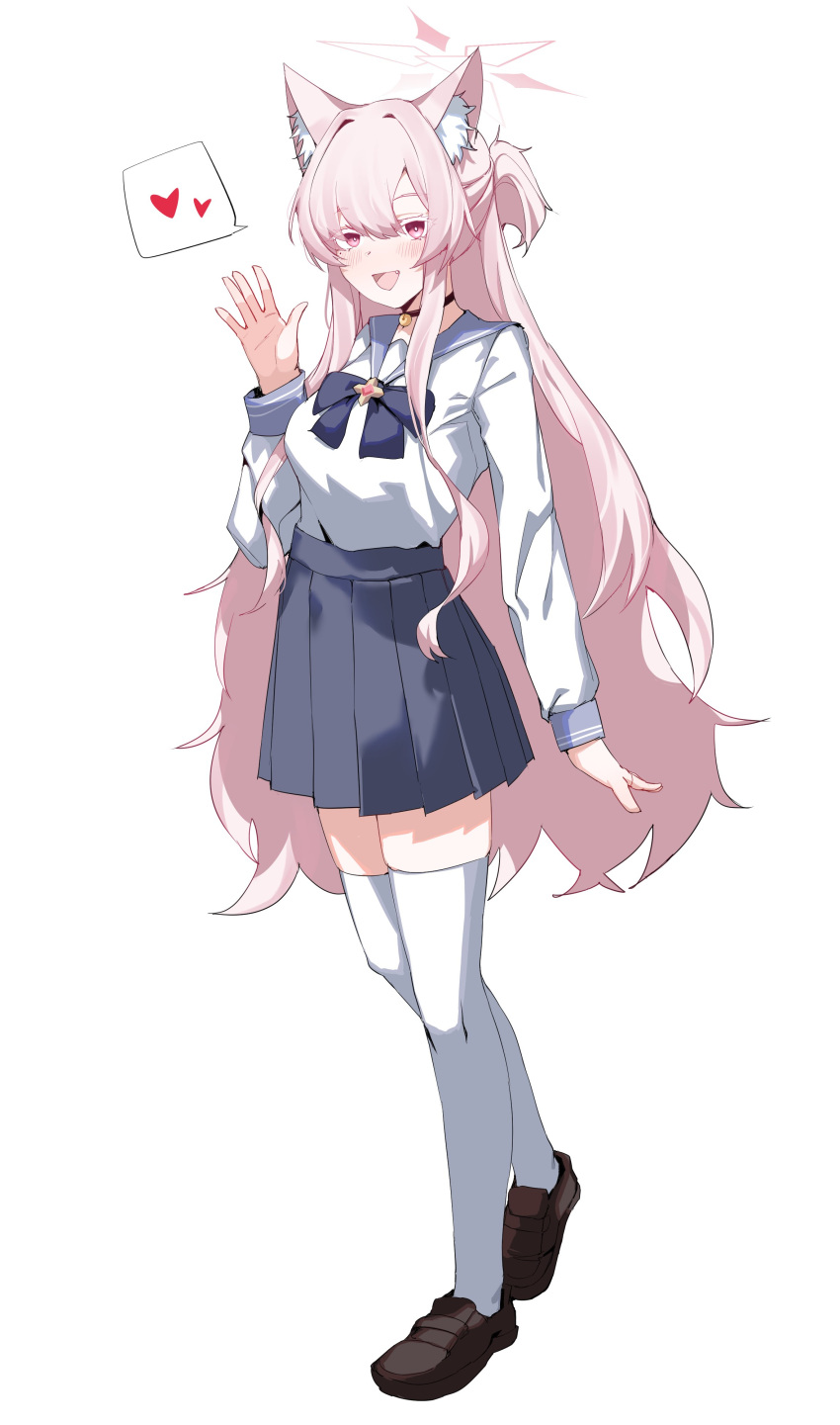 1girl, absurdres, akira_(blue_archive), animal_ear_fluff, animal_ears, bell, black_choker, blue_archive